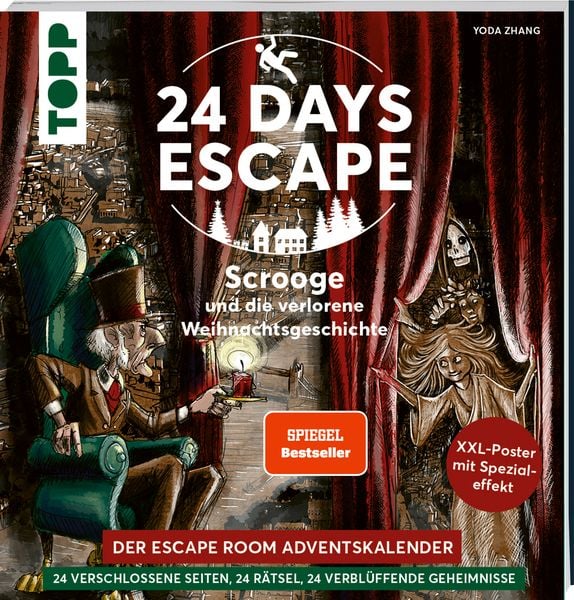 24 DAYS ESCAPE – Der Escape Room Adventskalender: Scrooge und die verlorene Weihnachtsgeschichte.