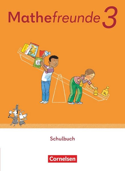Produktbild: Mathefreunde 3. Schuljahr. Schulbuch mit Kartonbeilagen und "Das kann ich schon!"-Heft - Leihmaterial, mit BuchTaucher-App