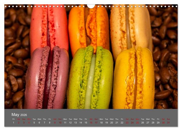 Produktbild: Macarons - the sweetest thing (Wall Calendar 2026 DIN A3 landscape), CALVENDO 12 Month Wall Calendar