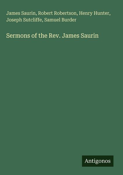 Produktbild: Sermons of the Rev. James Saurin