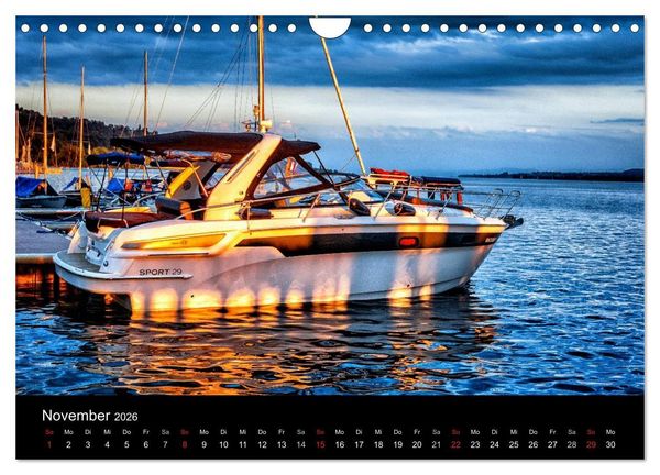 Produktbild: Bodensee-Schiffe und Boote (Wandkalender 2026 DIN A4 quer), CALVENDO Monatskalender