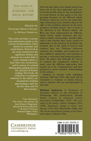 Produktbild: Approaches to the History of the Western Family 1500 1914