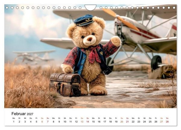 Produktbild: Teddyb&auml;r - klein aber oho (Wandkalender 2027 DIN A4 quer), CALVENDO Monatskalender