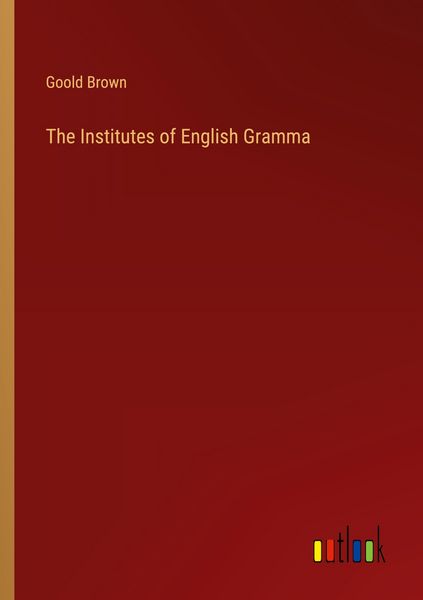 Produktbild: The Institutes of English Gramma