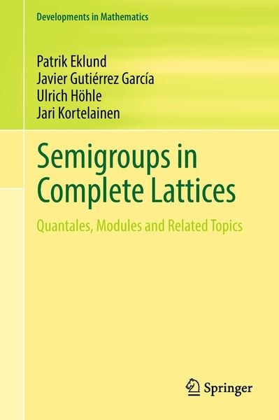Produktbild: Semigroups in Complete Lattices