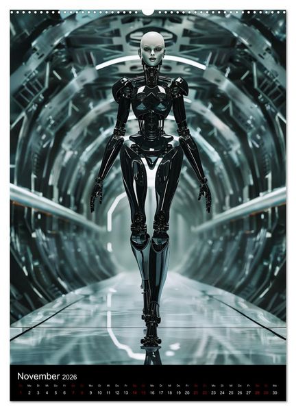 Produktbild: Roboter - Diven (Wandkalender 2026 DIN A2 hoch), CALVENDO Monatskalender
