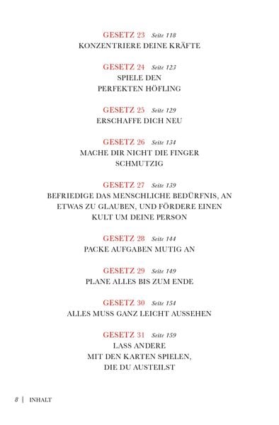 Greene, Power, 48 Gesetze der Macht
