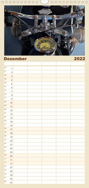 Produktbild: Familienplaner BMW R69S (Wandkalender 2022 , 21 cm x 45 cm, hoch)