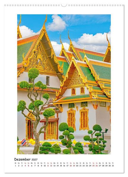 Produktbild: Grand Palace - ber&uuml;hmteste Sehensw&uuml;rdigkeit Bangkoks (Wandkalender 2027 DIN A2 hoch), CALVENDO Monatskalender