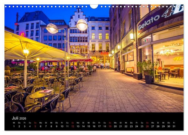 Produktbild: K&ouml;ln Impressionen bei Nacht (Wandkalender 2026 DIN A3 quer), CALVENDO Monatskalender