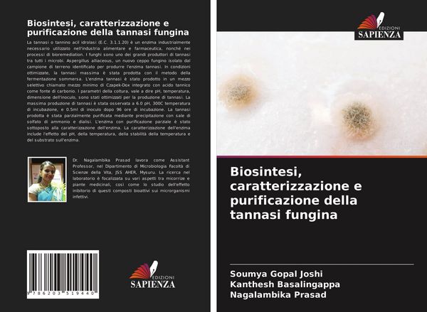 Produktbild: Biosintesi, caratterizzazione e purificazione della tannasi fungina