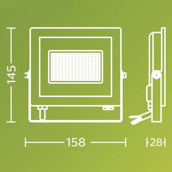 Produktbild: Philips LED Lois 929004642901 LED-Au&szlig;enstrahler 14W Leuchtfarben: Kaltwei&szlig;