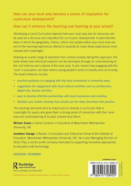 Produktbild: Developing a Local Curriculum