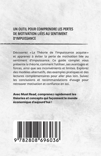 Produktbild: La Th&eacute;orie De L'Impuissance Acquise