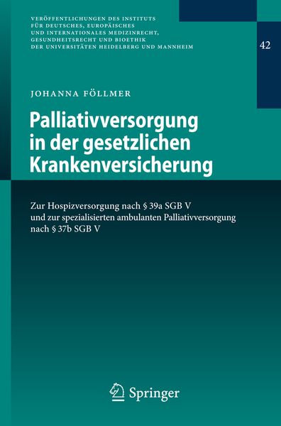 Produktbild: Palliativversorgung in der gesetzlichen Krankenversicherung