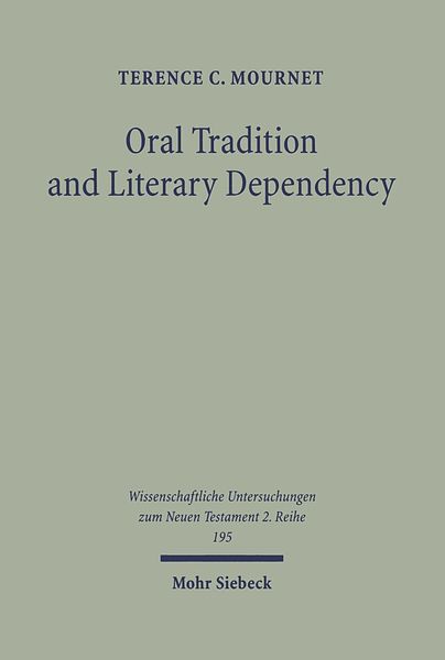 Produktbild: Oral Tradition and Literary Dependency