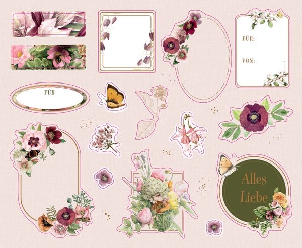 Produktbild: Stickerbuch &ndash; Zauberhafte Sticker und Etiketten