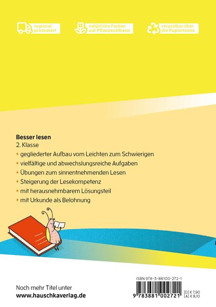 Deutsch 2. Klasse Übungsheft - Besser lesen