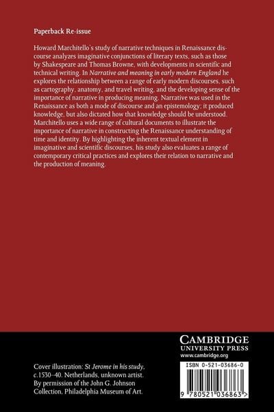 Produktbild: Narrative and Meaning in Early Modern England