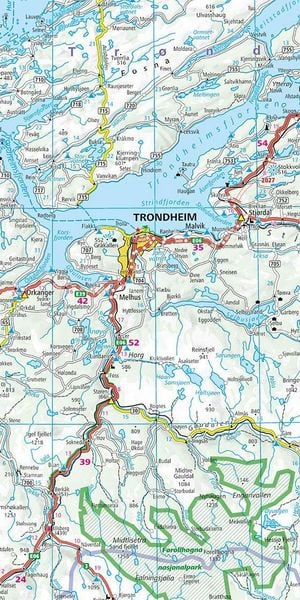 Produktbild: Hallwag Strassenkarte Norwegen 1:750.000