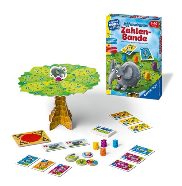 Produktbild: Affenstarke Zahlen-Bande - Kinderspiel ab 6 Jahre