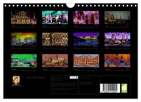 Produktbild: M&uuml;nchen digital (Wandkalender 2027 DIN A4 quer), CALVENDO Monatskalender