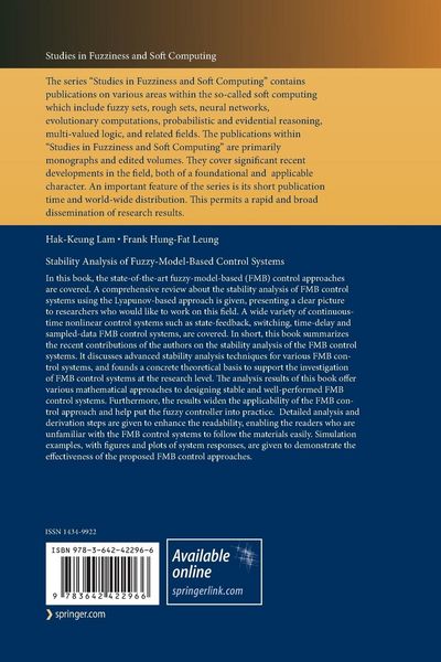 Produktbild: Stability Analysis of Fuzzy-Model-Based Control Systems