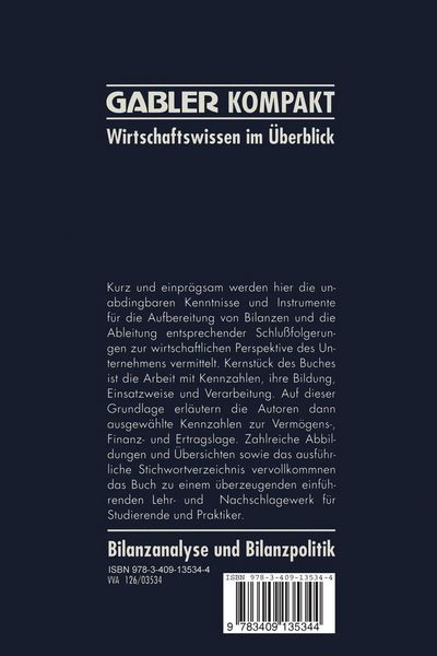 Produktbild: Bilanzanalyse und Bilanzpolitik