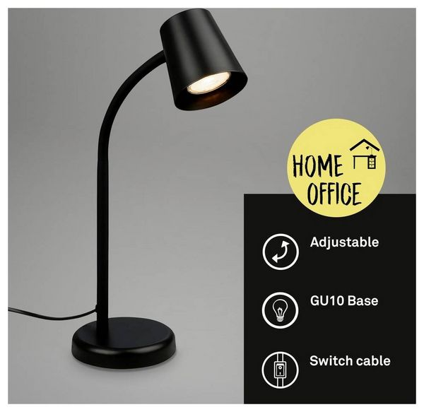 Produktbild: Briloner SKRIVA 7476015 Tischlampe GU10 9W Schwarz