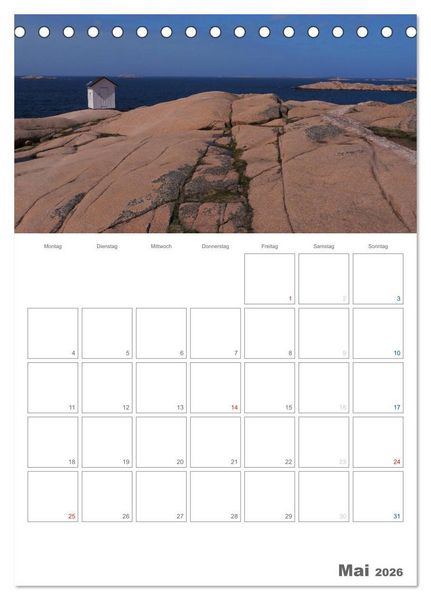 Produktbild: Typisch Schwedisch Bohusl&auml;n (Tischkalender 2026 DIN A5 hoch), CALVENDO Monatskalender