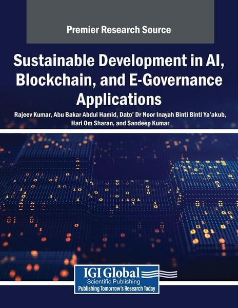 Produktbild: Sustainable Development in AI, Blockchain, and E-Governance Applications
