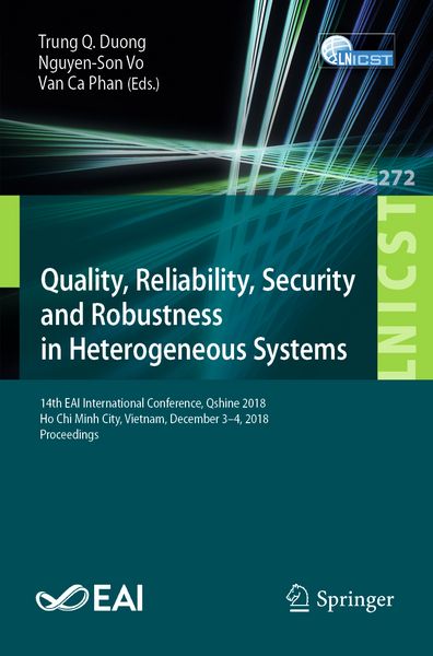 Produktbild: Quality, Reliability, Security and Robustness in Heterogeneous Systems
