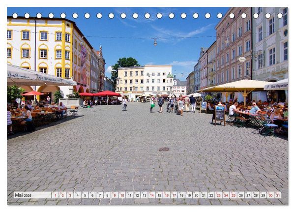 Produktbild: Eine Perle Oberbayerns - Rosenheim (Tischkalender 2026 DIN A5 quer), CALVENDO Monatskalender