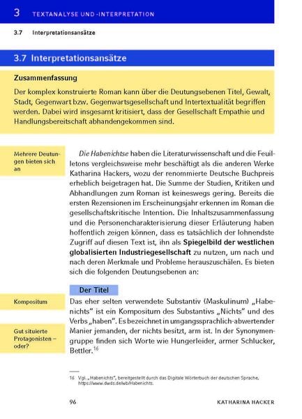 Produktbild: Die Habenichtse von Katharina Hacker