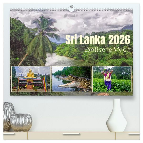 Produktbild: Sri Lanka 2026 &ndash; Exotische Welt (hochwertiger Premium Wandkalender 2026 DIN A2 quer), Kunstdruck in Hochglanz