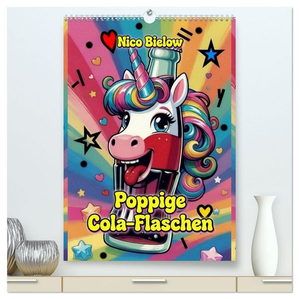 Produktbild: Poppige Cola-Flaschen (hochwertiger Premium Wandkalender 2027 DIN A2 hoch), Kunstdruck in Hochglanz