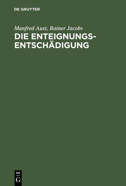 Produktbild: Die Enteignungsentsch&auml;digung
