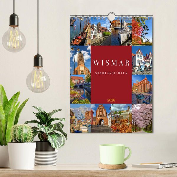 Produktbild: Wismar Stadtansichten (Wandkalender 2026 DIN A4 hoch), CALVENDO Monatskalender