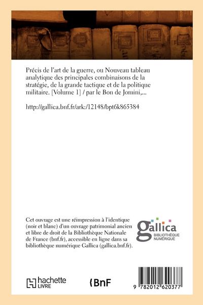 Produktbild: Pr&eacute;cis de l'art de la guerre, [V1] (&Eacute;d.1838)