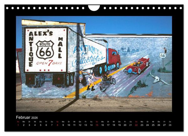 Produktbild: Get Your Kicks on Route 66 (Wandkalender 2026 DIN A4 quer), CALVENDO Monatskalender