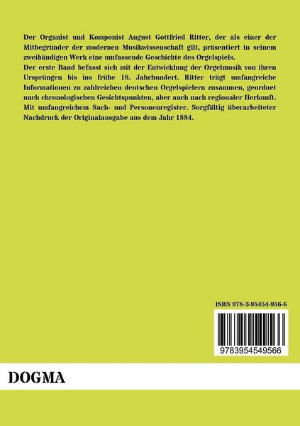 Produktbild: Zur Geschichte des Orgelspiels