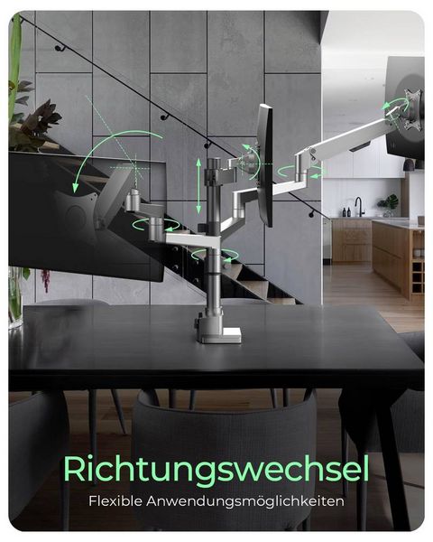 Produktbild: ICY BOX Monitorst&auml;nder f&uuml;r drei Monitore Monitor-Tischhalterung 3 Display(s) 76,2 cm (30") Grau, Silber