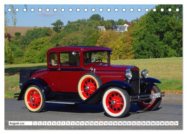 Produktbild: Oldtimer in Colditz (Tischkalender 2026 DIN A5 quer), CALVENDO Monatskalender