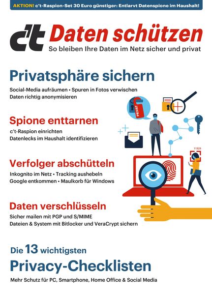 Produktbild: C't Daten sch&uuml;tzen - So bleiben Ihre Daten im Netz sicher und privat