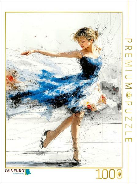 Produktbild: CALVENDO Puzzle Eiskunstlauf - die K&uuml;r auf dem Eis | 1000 Teile Lege-Gr&ouml;&szlig;e 64x48cm Foto-Puzzle f&uuml;r gl&uuml;ckliche Stunden