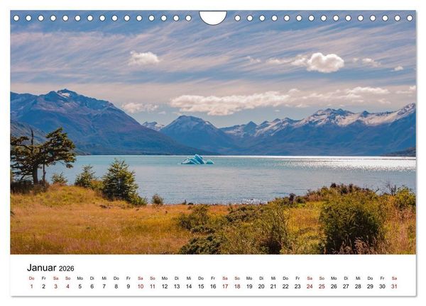 Produktbild: Patagonien, Los Glaciares Nationalpark: Perito Moreno Gletscher (Wandkalender 2026 DIN A4 quer), CALVENDO Monatskalender