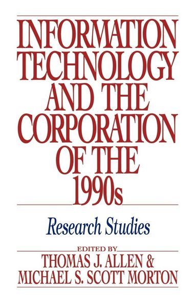 Produktbild: Information Technology and the Corporation of the 1990s