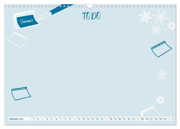 Produktbild: 12 x Zettelwirtschaft - Bastelkalender (Wandkalender 2026 DIN A3 quer), CALVENDO Monatskalender