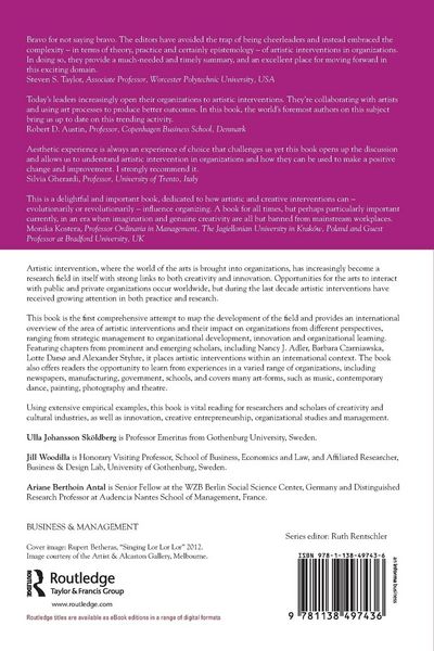 Produktbild: Artistic Interventions in Organizations