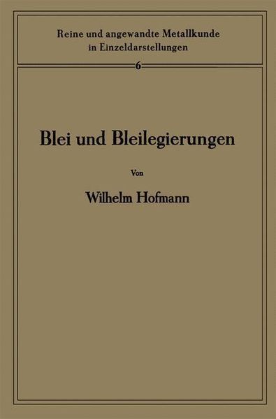 Produktbild: Blei und Bleilegierungen